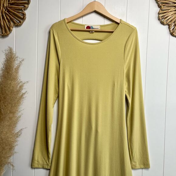 Free People maxi dress open back long sleeve cutout boho - Picture 6 of 9